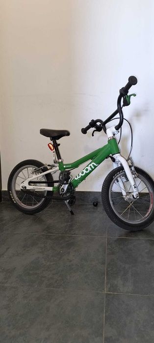 Rowerek woom 2 zielony, koła 14" (mogę przywieźć)