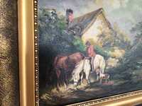 Obraz Olejny w drewnianej ramie W.Michalak
