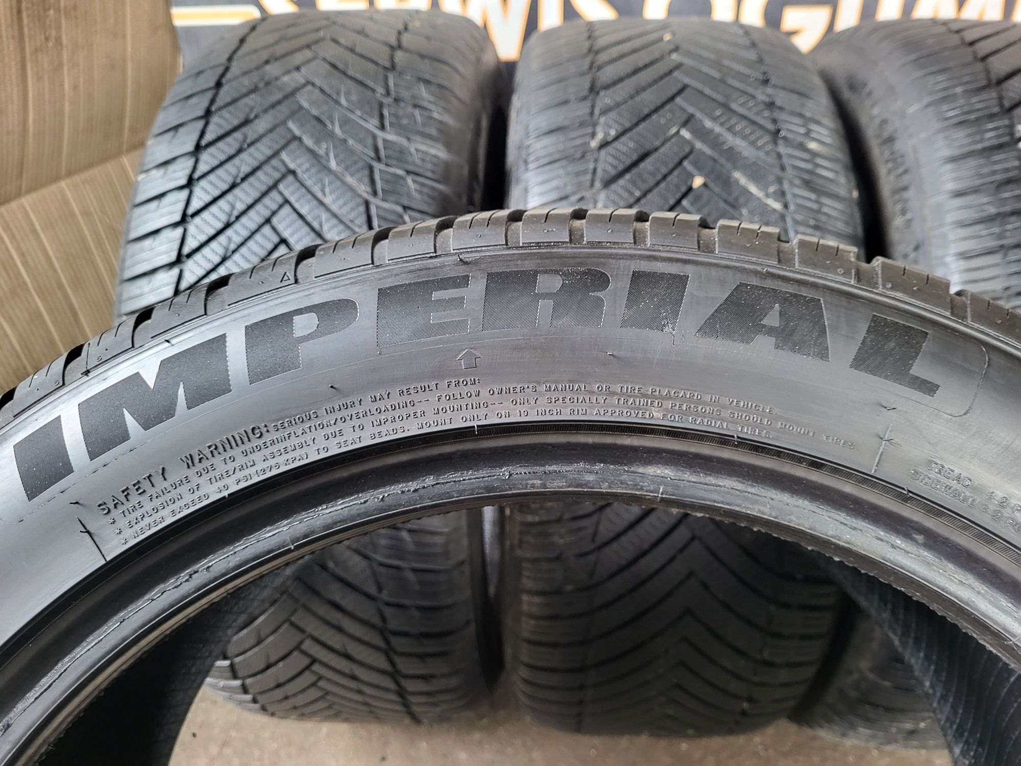 Opony wielosezonowe 255/45/19 Imperial 23rok 6/7mm