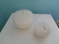 Conjunto de 2 velas redondas