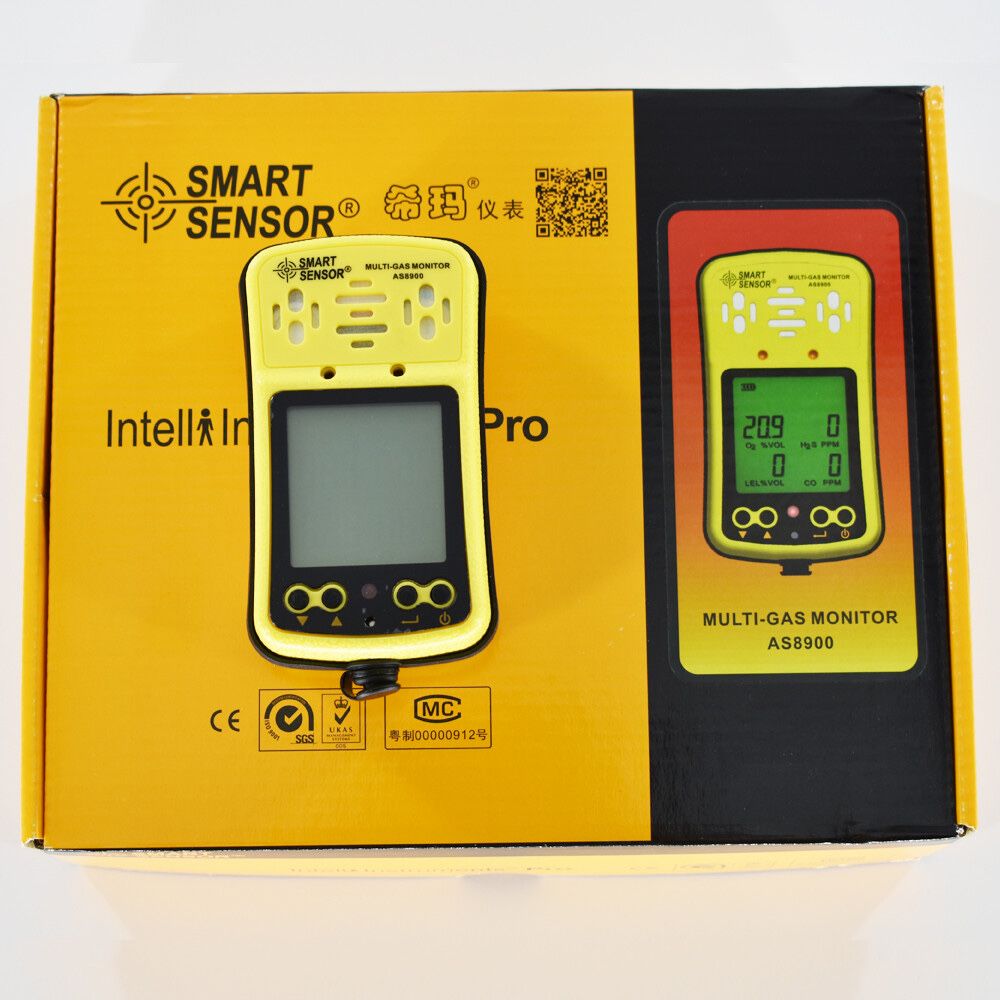 Газоаналізатор Smart Sensor AS8900 — 4-в-1, портативний детектор