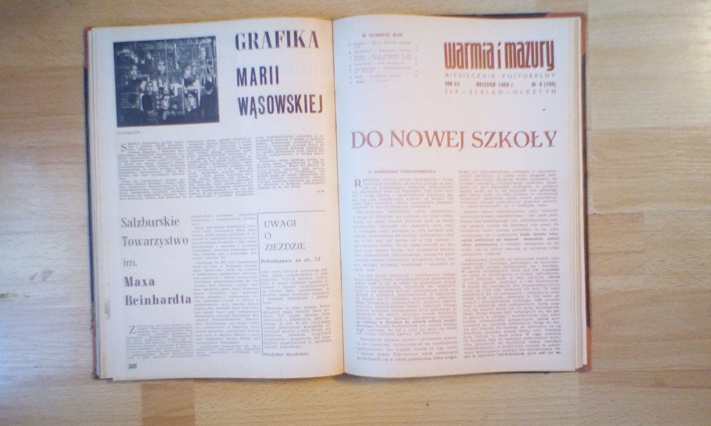 Czasopimo, rcznik w oprawie Warmia i Mazury z 1966 r.