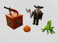 Zestaw oryginal. figurek Roblox: Headless Horseman, Skrzynia MM2, inne