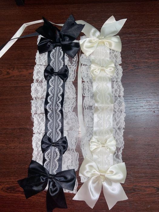 хеддрес лоліта білий з чорним