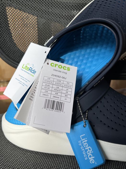 Крокси LiteRide Crocs navy сині чоловічі і жіночі