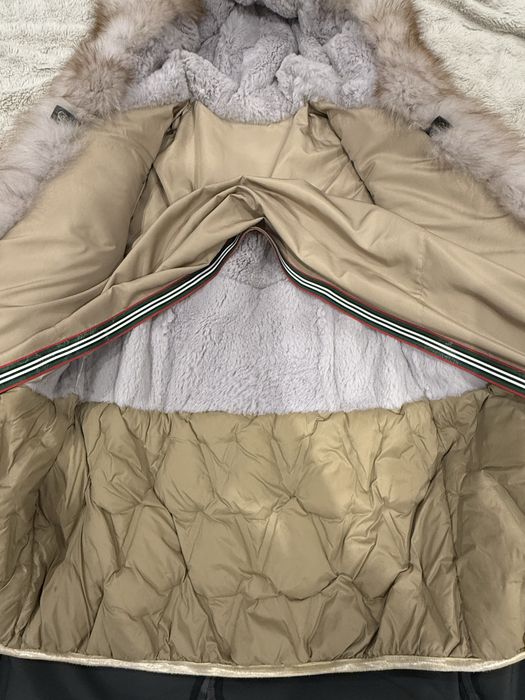 Парка Куртка з натуральним хутром пісец + кролик