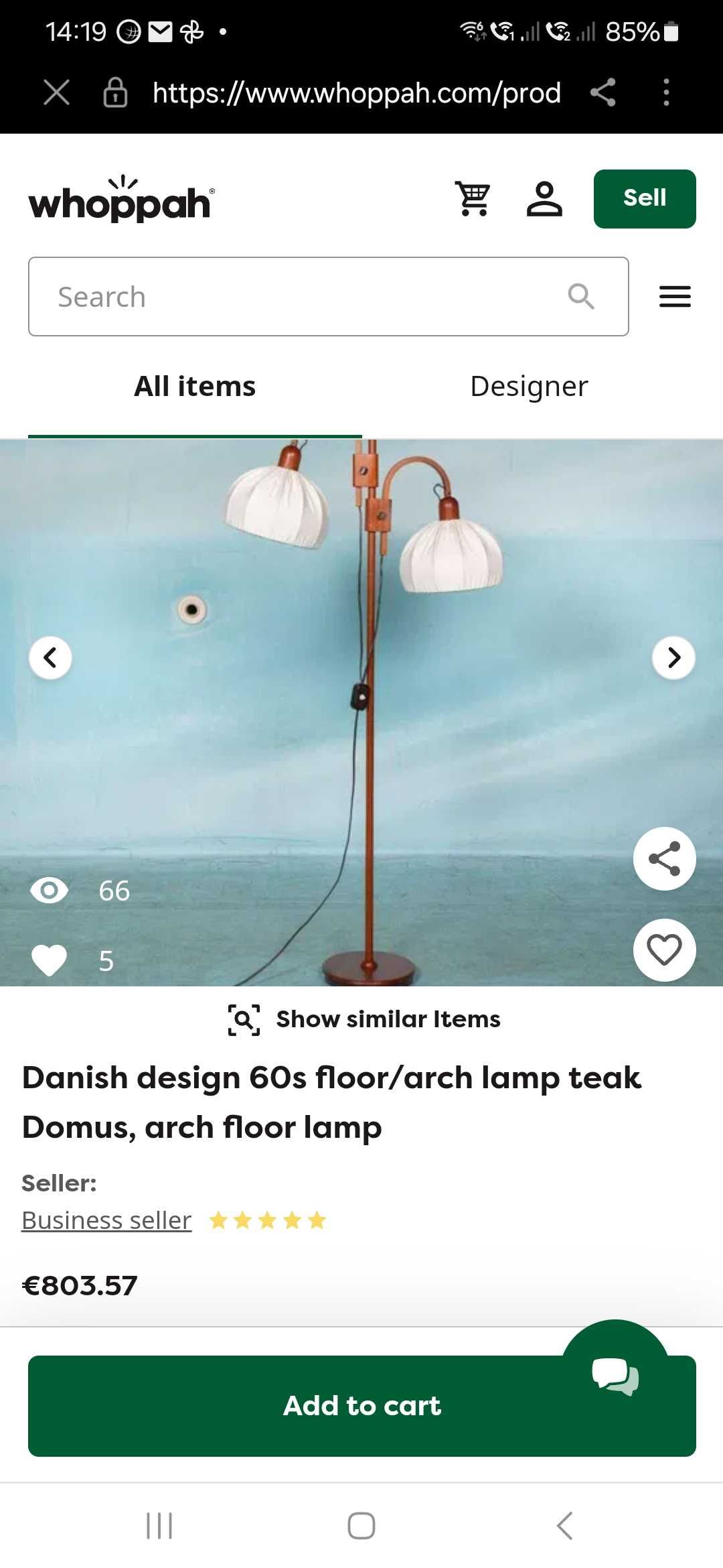 Lampa duńska stojąca z lat 60tych drewniana vintage art deco