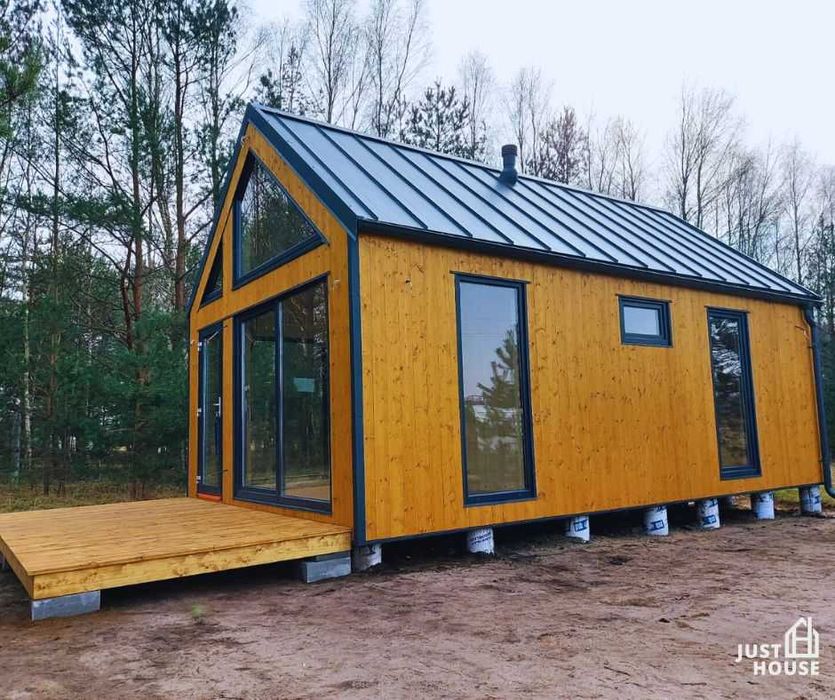 Domek letniskowy, domek drewniany, dom na zgłoszenie parterowy 35m2