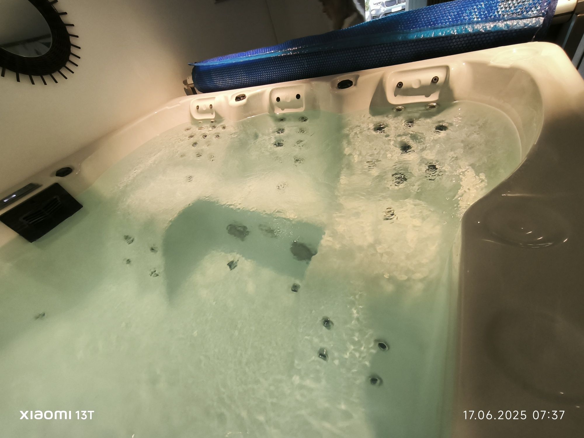 Swimspa Zewnętrzny basen z jacuzzi i przeciw prądem Twoje spa w ogrodz