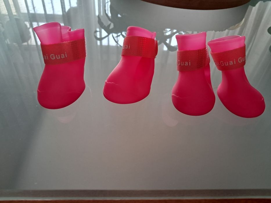 Pet Shoes-calçado em silicone para cadelinha