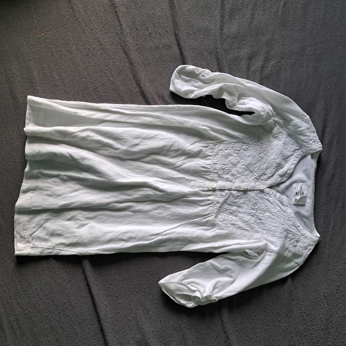 Biała bluzka/tunika rozm.122/128