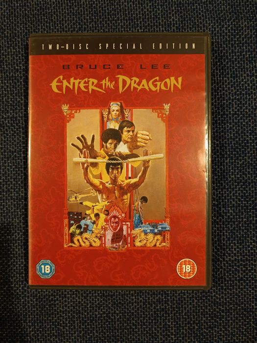 DVD do filme clássico "Enter the Dragon", Bruce Lee (portes grátis)