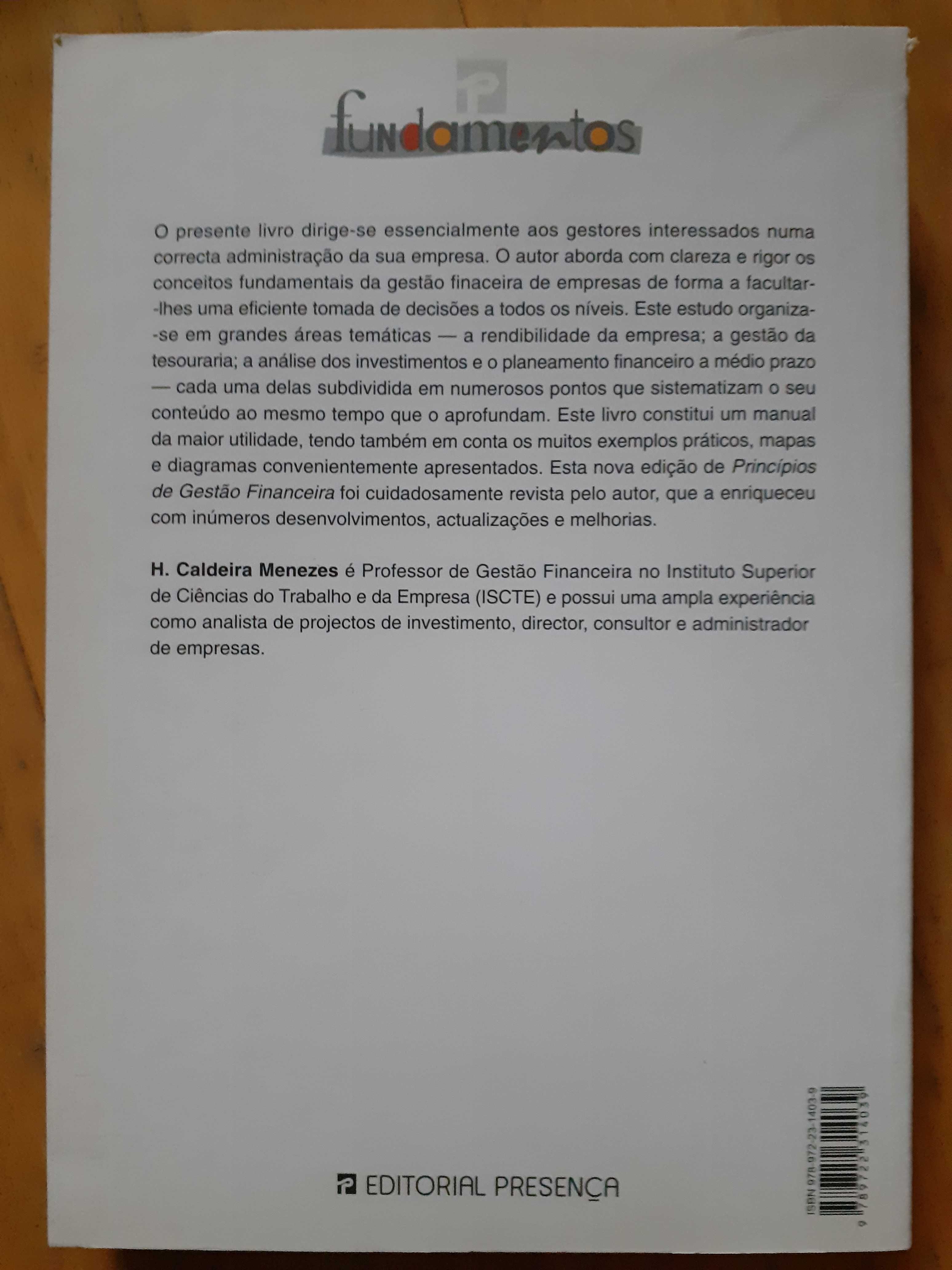 Princípios de Gestão Financeira - H. Caldera Menezes