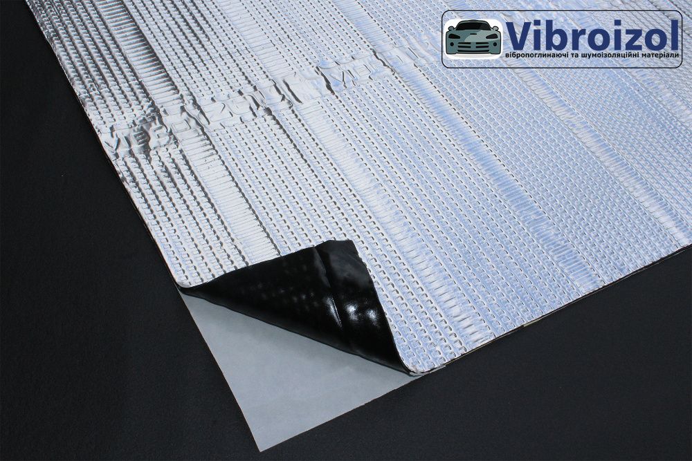 Шумоизоляция, виброизоляция для авто Vibroizol 3мм 500х600мм 70мкм