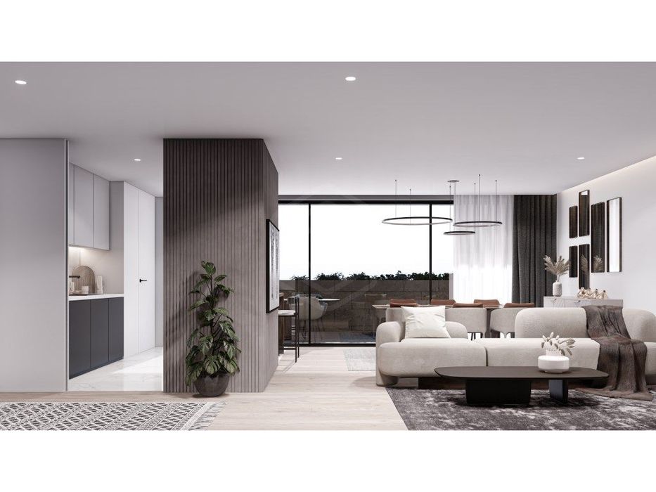 Apartamento T1, com Varanda de 15m2 e um lugar de garagem.