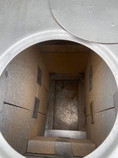 Piec koza szamotowy 9 cegiel+akcesoria