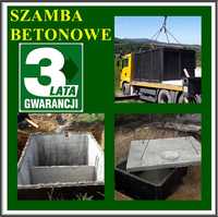 Szambo betonowe - dwukomorowe poj. 10m3 Szamba od PRODUCENTA