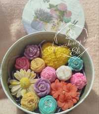 Flower box z wosku sojowego