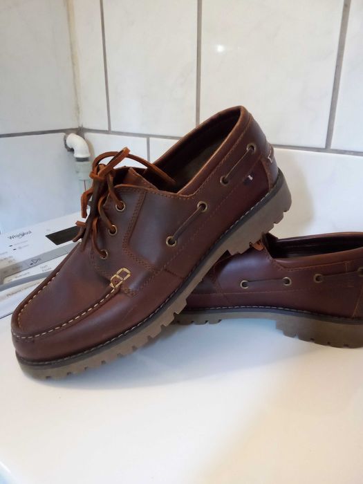 buty skórzane męskie 43 półbuty wkładka 28cm mega jakosc dratwą szyte