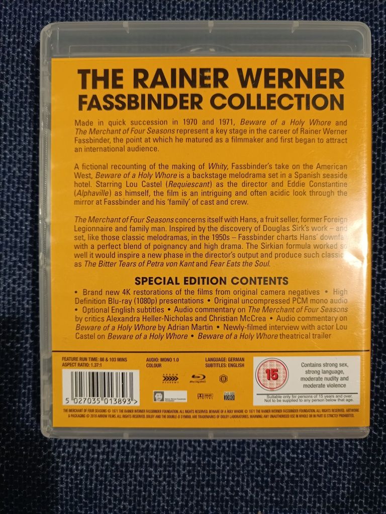2 Filmes de Fassbinder em blu ray (portes grátis)
