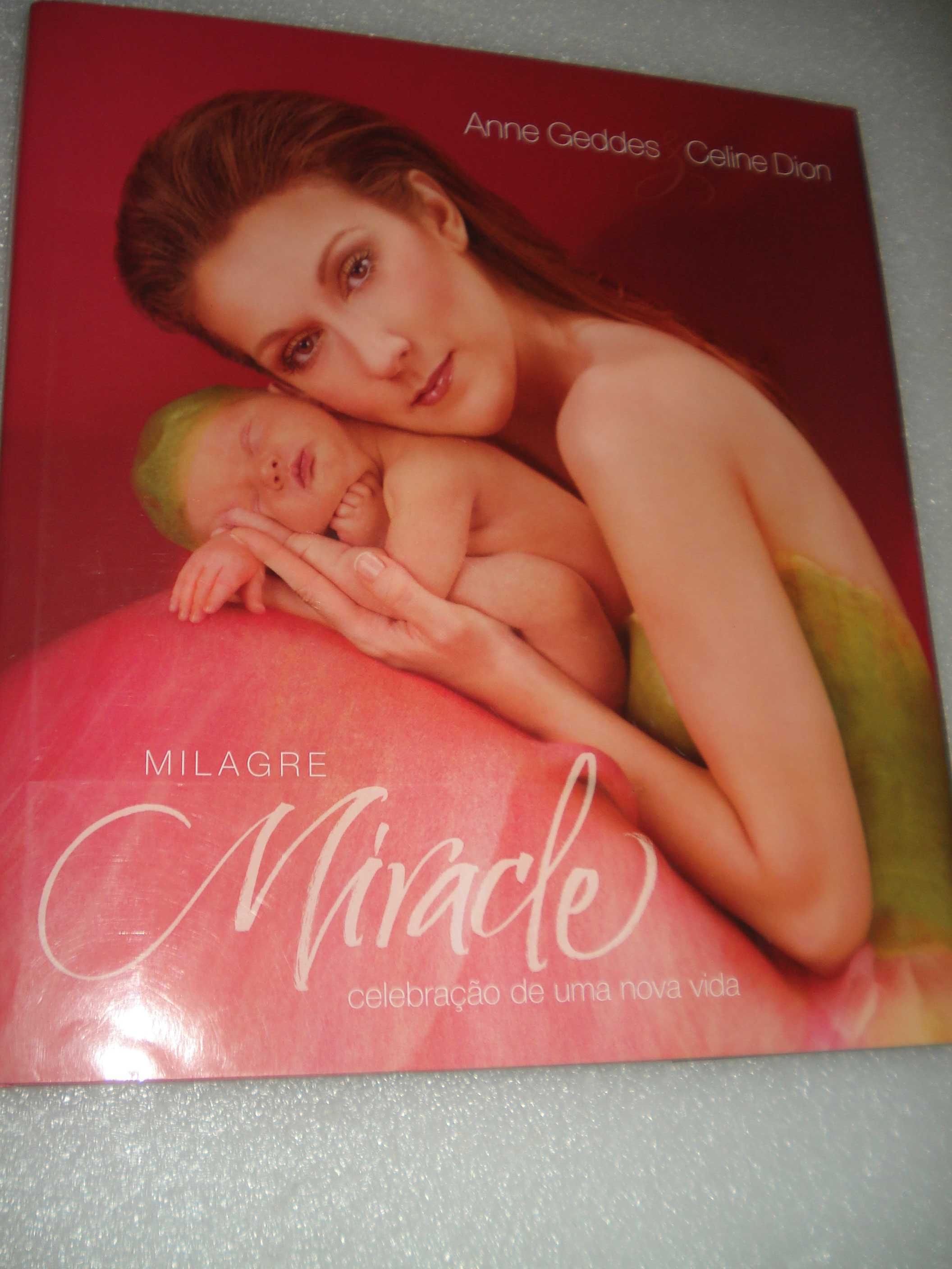 Raro livro de grandes dimensões de Celine Dion - Milagre -2004