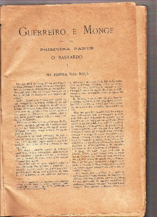 Livro Antigo - Guerreiro e Monge - de António de Campos Junior