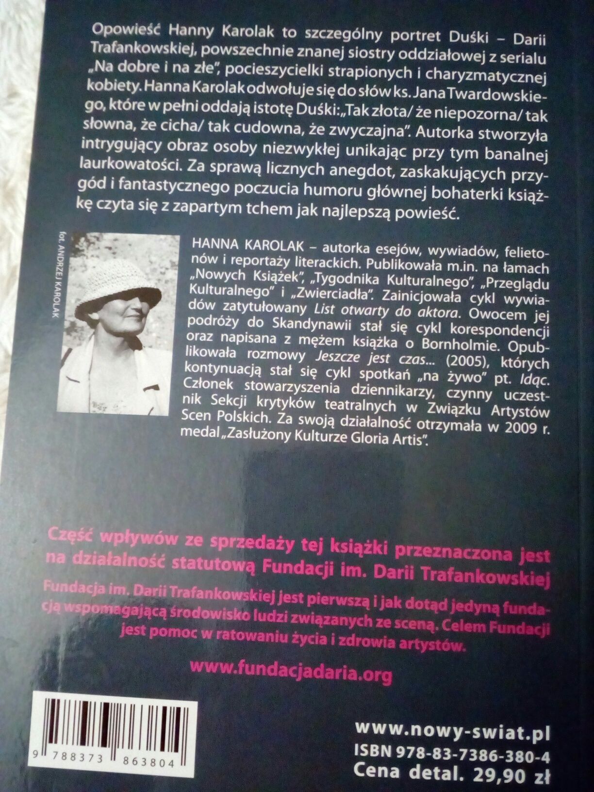 Duśka. Opowieść o Darii Trafankowskiej - Hanna Karolak