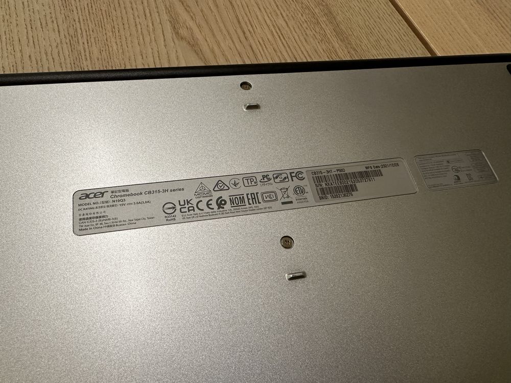 Portatil Acer Chromebook