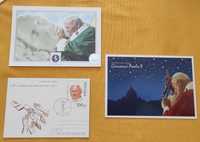 kolekcjonerskie pocztówki Jan Paweł II czyste