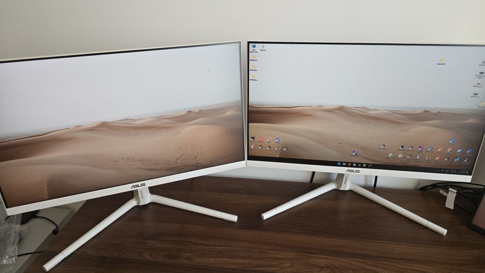 2 monitory Asus VU249CFE-M 24" FullHd 1920x1080 IPS 1ms 100hz