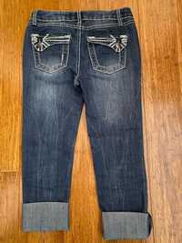 Spodnie rybaczki jeansowe dziewczęce Vanilla Star Jeans 10 lat