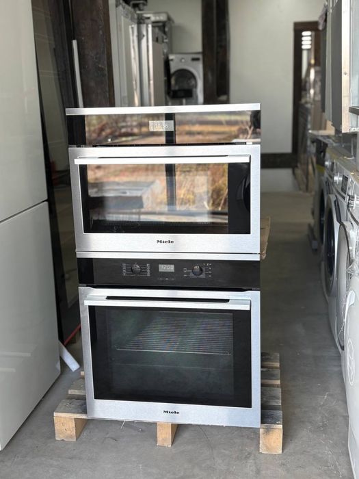 Комплект Miele — Пароварка + НВЧ DGM 6301 + Духова шафа  H 2661 B