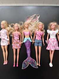 5 barbies como novas