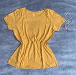 żółta bluzka t-shirt Cubus 158/164