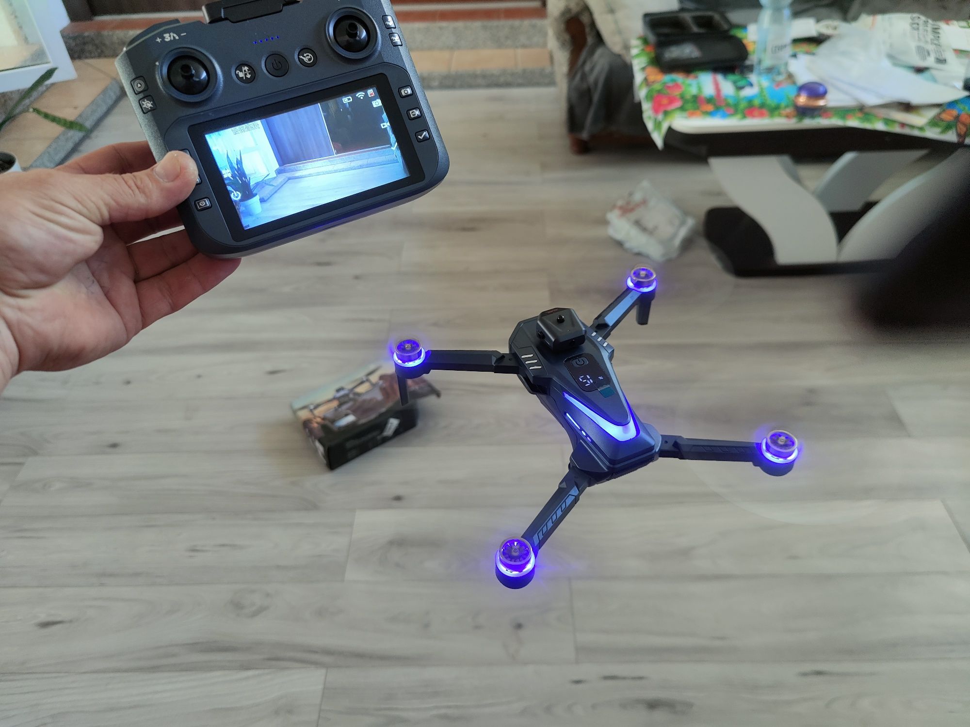 Dron z kamera możliwa zamiana na rower