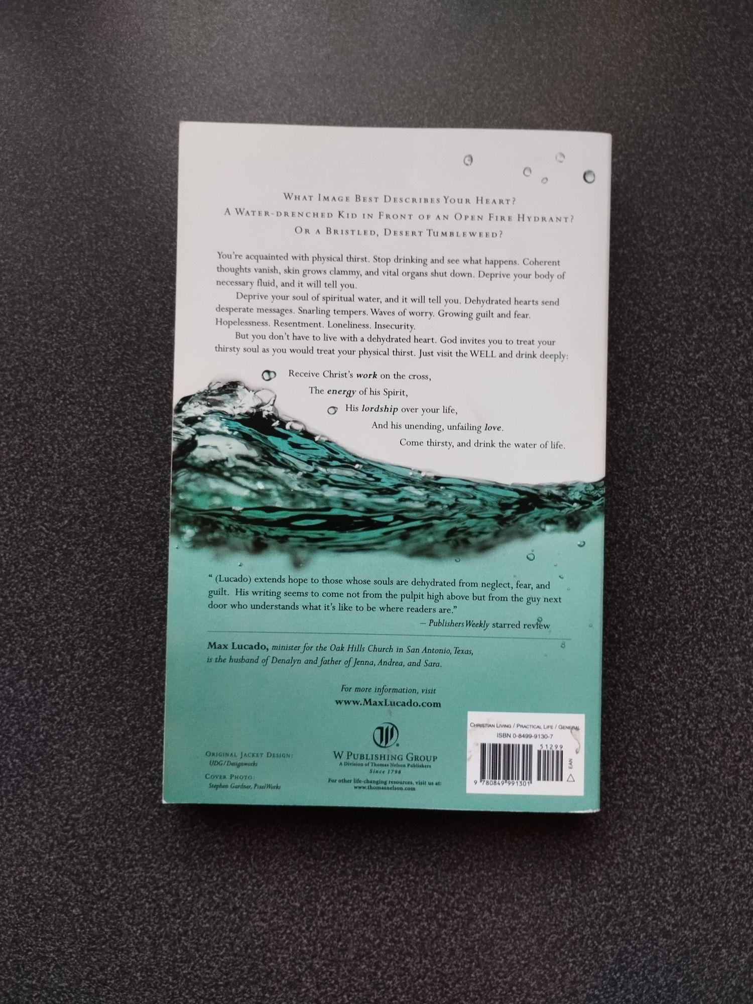 come thirsty Max Lucado książka chrześcijańska po angielsku