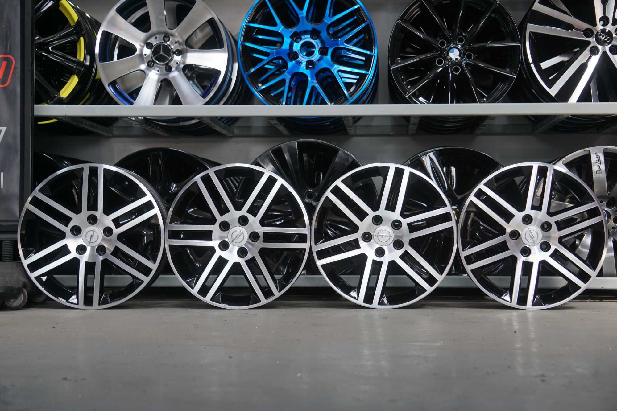 Alufelgi GM oryginal 5x110 7Jx17 et41 cb65,1mm czarny polysk i cnc