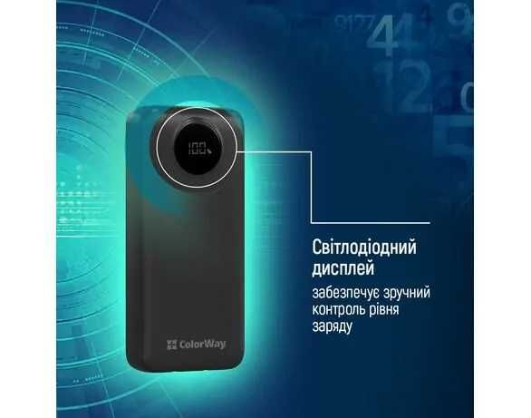 Пристрій зарядний PowerВank ColorWay PB200LPB4BK чорний 20000 mAh
