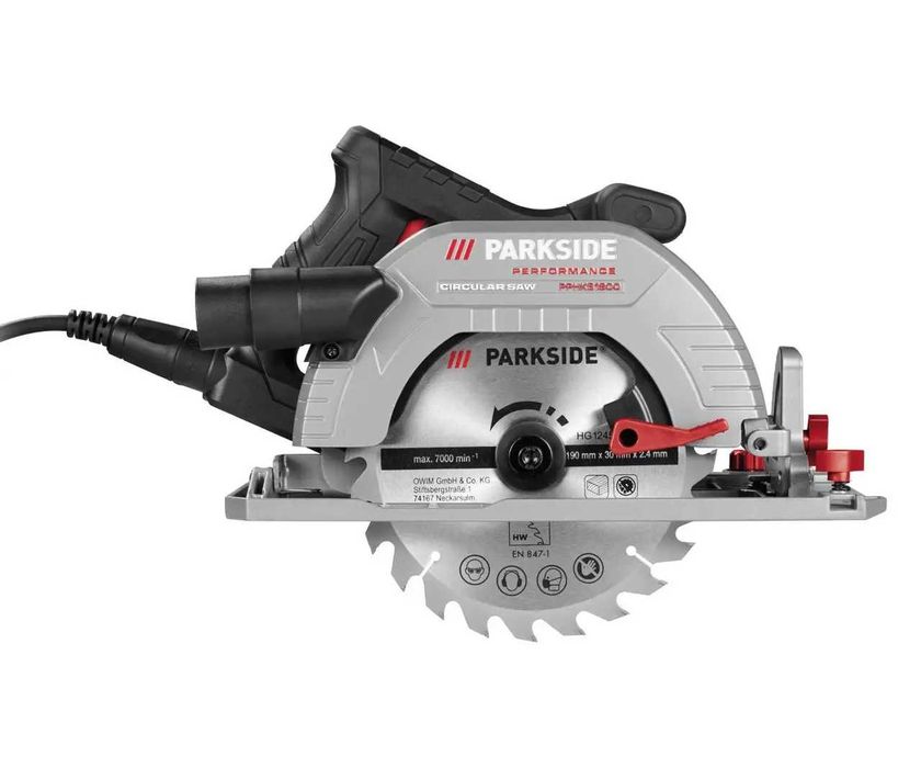 Ручна циркулярна дискова пила (циркулярка) Parkside PPHKS 1800 A1