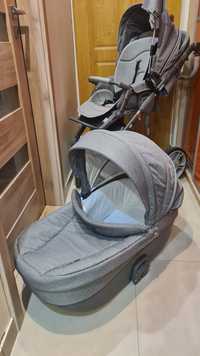 Wózek Roan Bass Soft 3 w 1 plus śpiwór, parasolka
