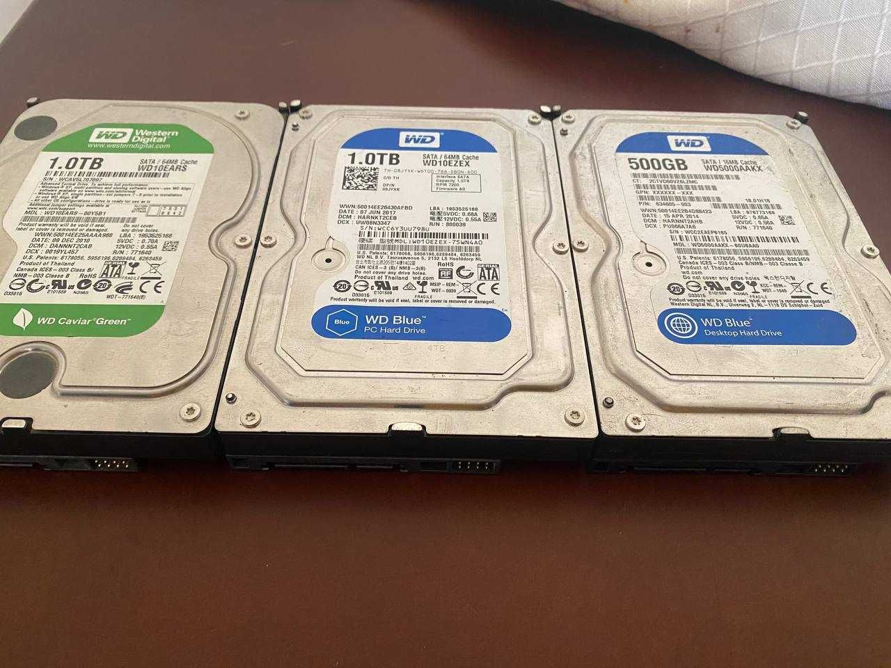 HDD - диски 1TB/500GB/250GB/150GB