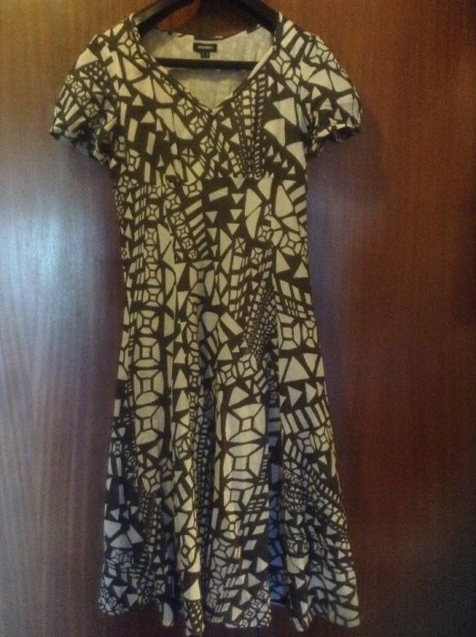 Vestido maxi de verão castanho e branco 40 e outros vestidos