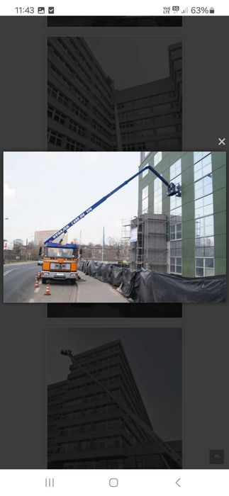 Zwyżka, podnośnik koszowy wynajem