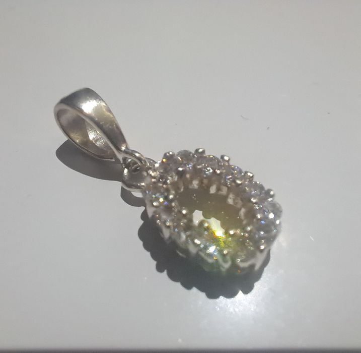 Zawieszka srebrna S925 cyrkonie