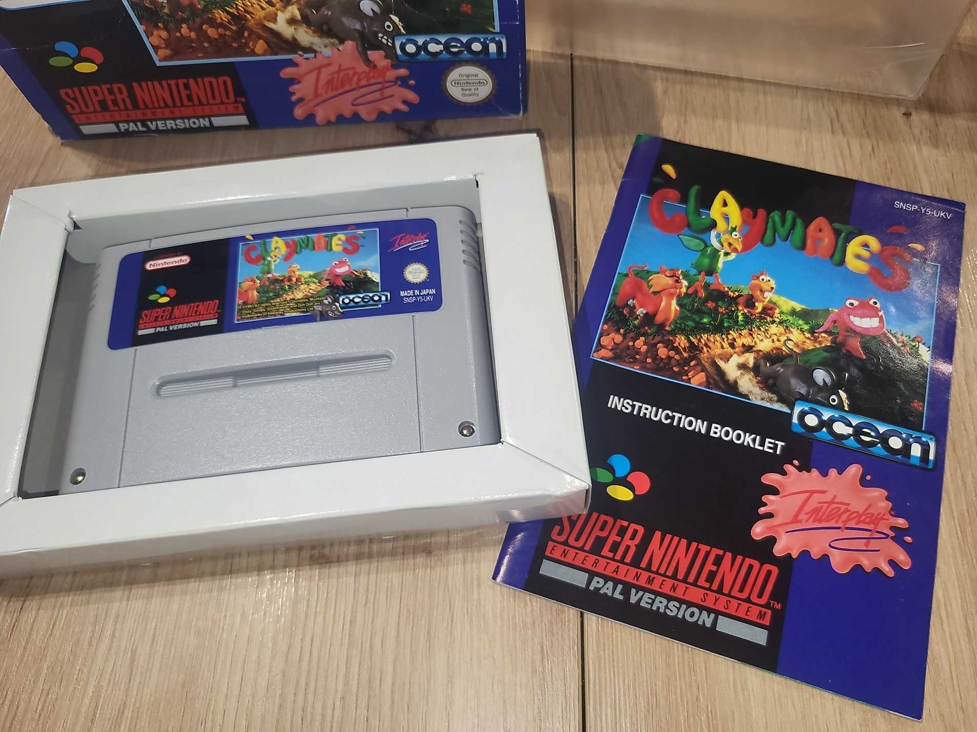 Gra Claymates - NINTENDO SNES - DB+ stan CIB Komplet +Protektor