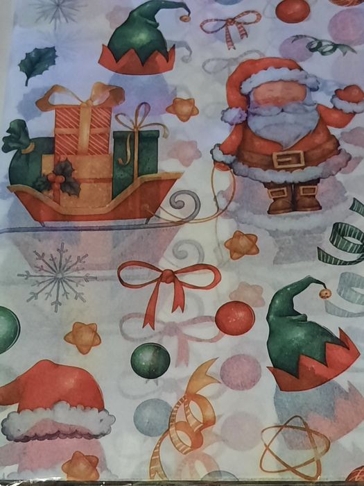 10 folhas papel seda , bonecos de neve, Natal