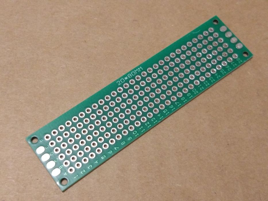 Плата тестолит 20 х 80 мм