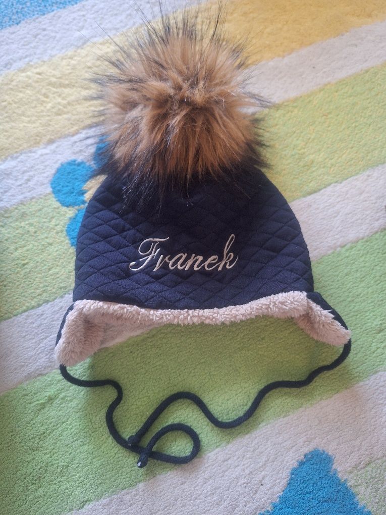 Czapka zimowa z napisem Franek Franciszek Franio