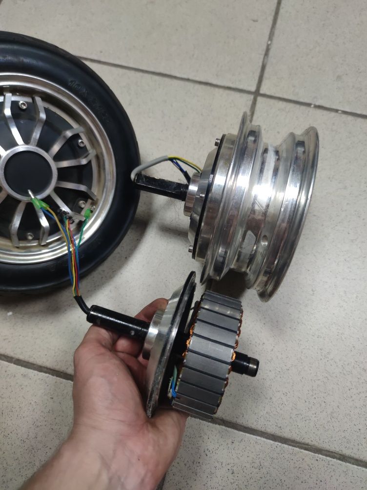 Мотор-колесо 10 дюймов 500 Вт (900 Вт пик) 36-48В для проектов DIY