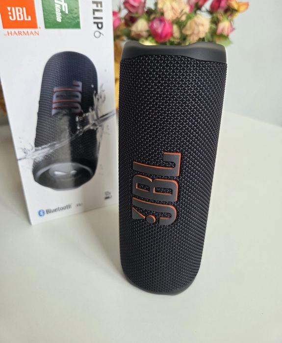 Głośnik bezprzewodowy Jbl flip 6 czarny nowy, komplet